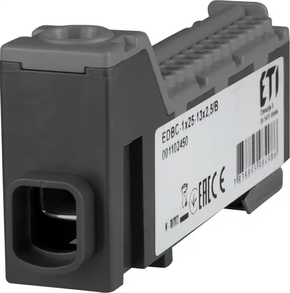 bloc distributie edbc-1x25-13x2,5/b 001102450