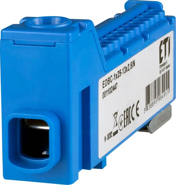 bloc distributie edbc-1x25-13x2,5/n 001102447