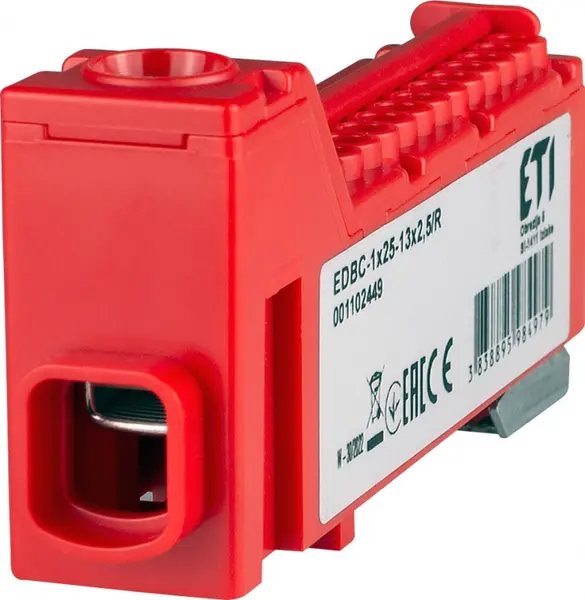 bloc distributie edbc-1x25-13x2,5/r 001102449