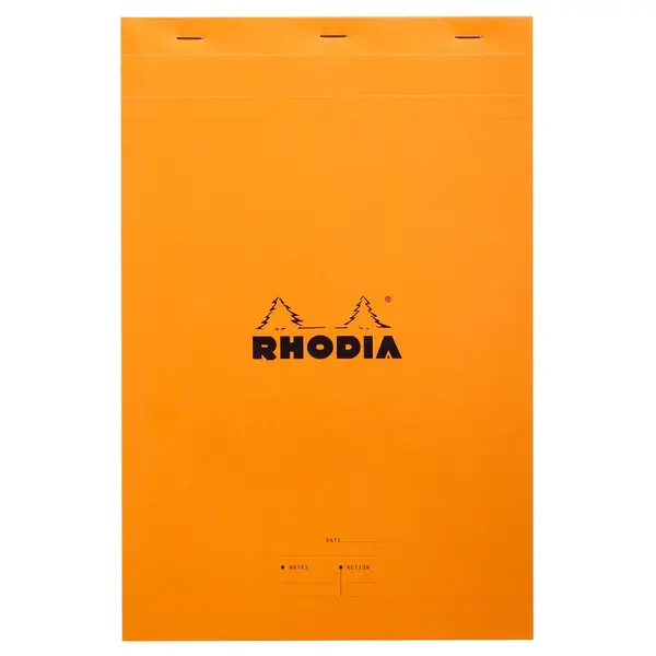Bloc notes A4 80 file capsat dictando Rhodia Meetingpad Coperta portocalie