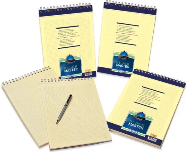 Bloc pad Gipta block master A4 - Cu spirala, 100 file