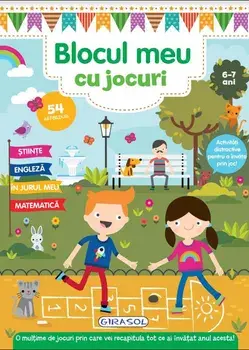 Blocul meu cu jocuri. 54 abtibilduri. 6-7 ani/***