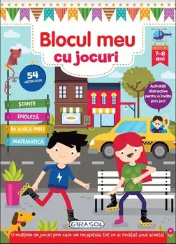 Blocul meu cu jocuri. 54 abtibilduri. 7-8 ani/***