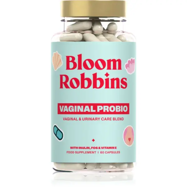 Bloom Robbins Vaginal Probio Vaginal & Urinary Care Blend capsule pentru menținerea unui mediu vaginal sănătos 60 g