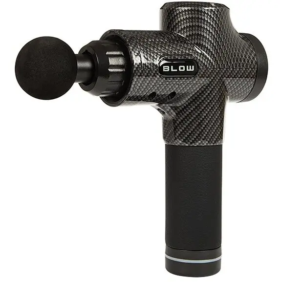 BLOW Pistol de masaj 44 340#, aparat de masaj Blow Wave 4000, cutie cu 10 varfuri, Negru