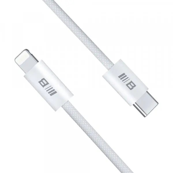 Blueo Cablu Date si Incarcare USB-C - Lightning Blueo, 20W, 1.2m, Alb