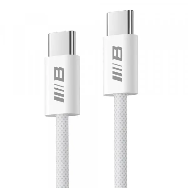 Blueo Cablu Date si Incarcare USB-C - USB-C Blueo, 100W, 2m, Alb