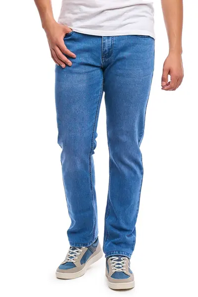 Blugi barbatesti regular fit, Blue Denim (Marime pantalon: W34)