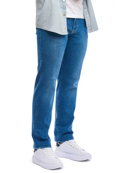 Blugi barbati Casual, regular, Light Wash Blue (Marime pantalon: W32)