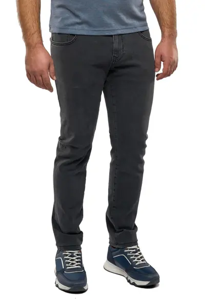 Blugi barbati Slim Fit, Mercury, gri antracit (Marime pantalon: W31)