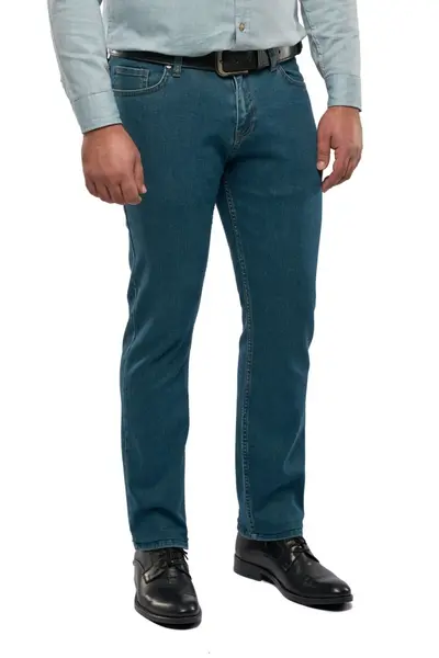 Blugi barbati Slim Fit, Ryder, albastru denim (Marime pantalon: W30)