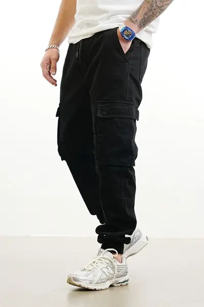 BLUGI JOGGER FIT BLACK BGAS1144(9000-4/DPNT) (MĂRIME: 34)