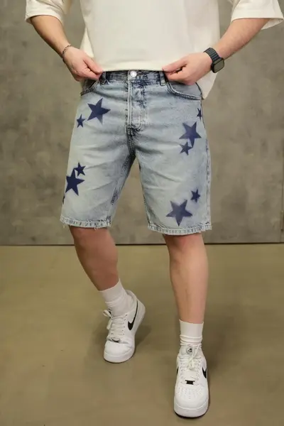 BLUGI SCURȚI DENIM LIGHT BLUE STAR EDITION PSAS216(1680) (MĂRIME: 30)