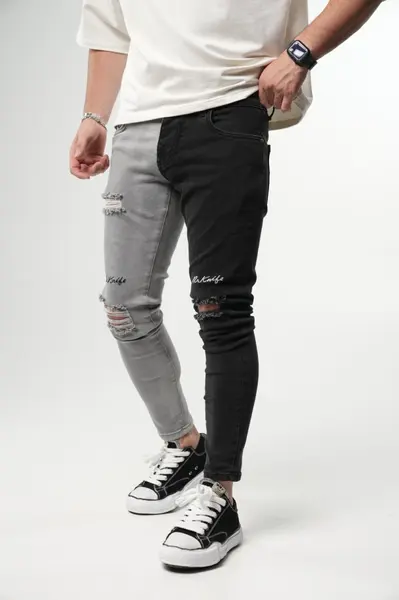 BLUGI SLIM BICOLOR SPLASH BLACK-GREY BGAS1159(9613) (MĂRIME: 33)