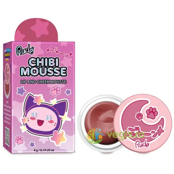 Blush si Balsam de Buze 2 in 1 Tip Mousse Chibi Mousse Nuanta Tada! 4g