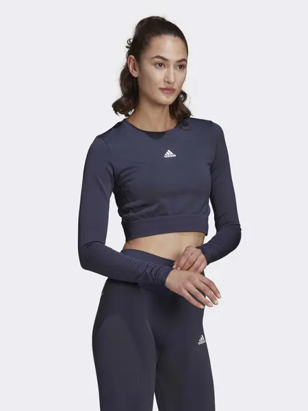 Bluza Aeroknit Seamless Fitted Cropped Long-Sleeve