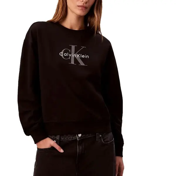 Bluza Calvin Klein LS MONOLOGO FRENCH TERRYRLXD CR