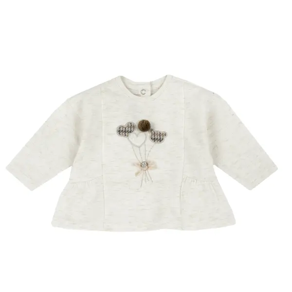 Bluza copii Chicco, Alb, 00103-69MFCO
