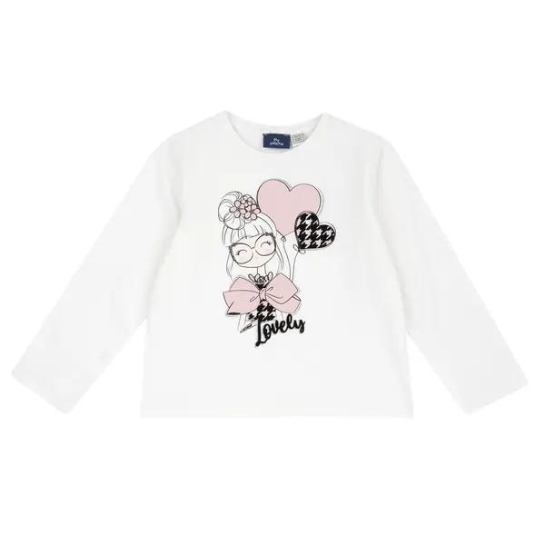 Bluza copii Chicco, alb, 00217-69MC