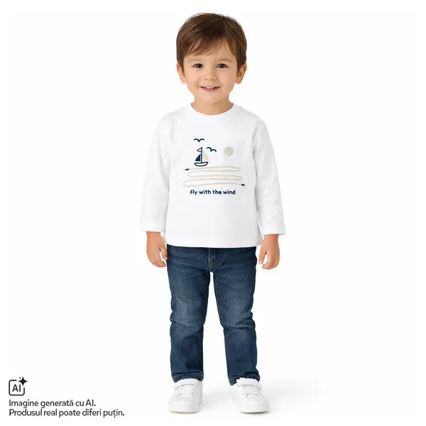 Bluza copii Chicco, Alb, 01878-70MFCO