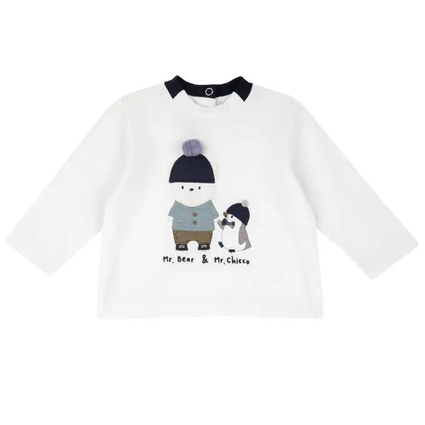 Bluza copii Chicco, alb, 02859-65MFCO