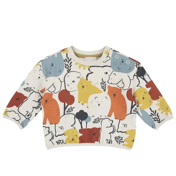 Bluza copii Chicco, bej cu model, 07752-67MFCO