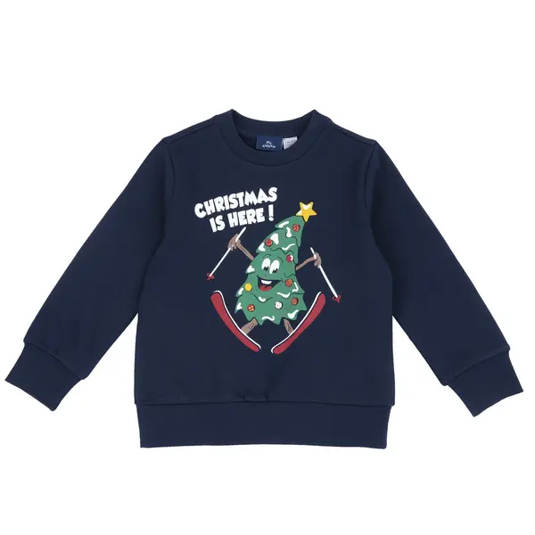 Bluza copii Chicco pentru Craciun, albastru inchis, 00838-69MC