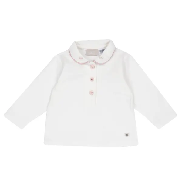 Bluza copii Chicco, polo, Alb, 00187-69MFCO