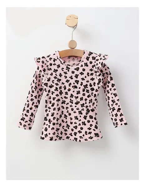 Bluza cu Animal Print, model roz