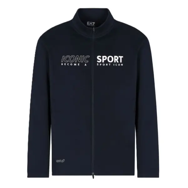 Bluza cu fermoar EA7 ARMANI BLUE SPORT M T-TOP FZ