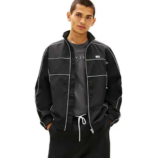 Bluza cu fermoar Tommy Hilfiger TJM PIPING DETAIL FLAG JACKET