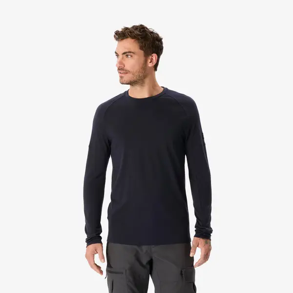 Bluză din lână merinos Merino Resist bărbați