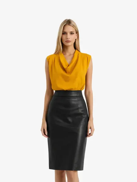 Bluza Eleganta “Sharon”, Mustar - M