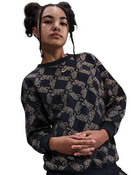Bluza G Nsw Clb Flc Os Crew Aop Shne
