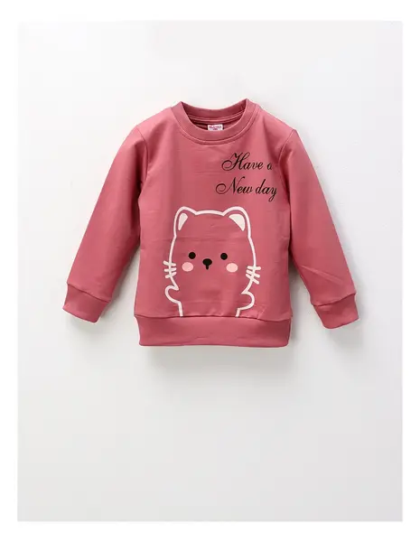 Bluza Have a New Day, roz-prafuit