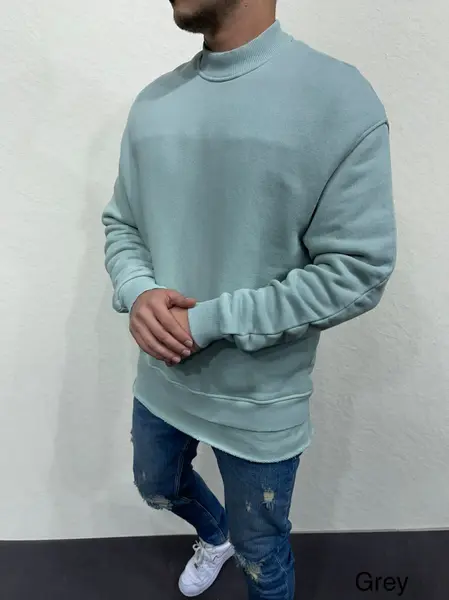 BLUZA HOINAR LONG GREY BZAS44(6192) (MĂRIME: XL)