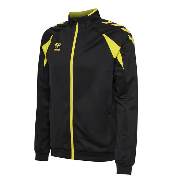 Bluza hummel CORE 2.0 POLY ZIP - 5138 BLACK/BLAZING YELLOW, XS