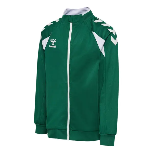 Bluza hummel CORE 2.0 POLY ZIP COPII - 6131 Evergreen White, 128