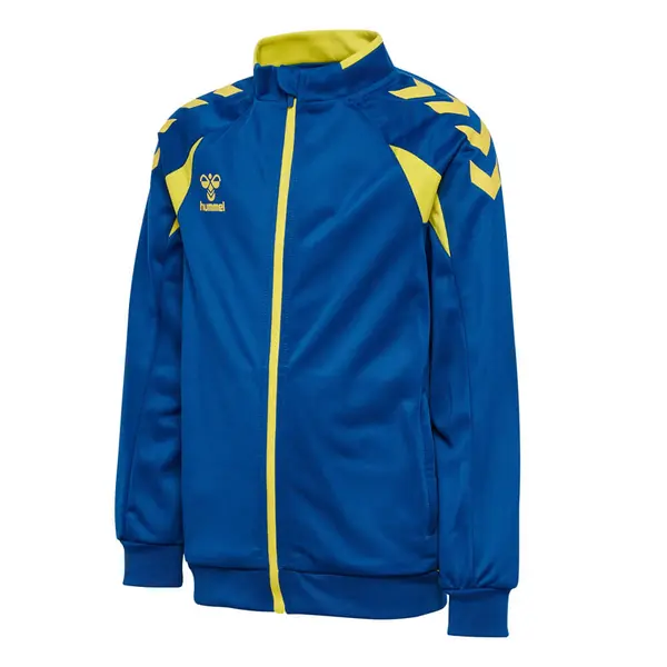 Bluza hummel CORE 2.0 POLY ZIP COPII - 8606 BLUE / YELLOW, 128