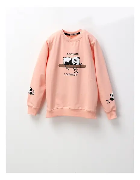 Bluza I EAT UNTIL fetite, corai