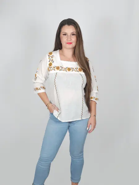 Bluza Ie Traditionala cu flori 4