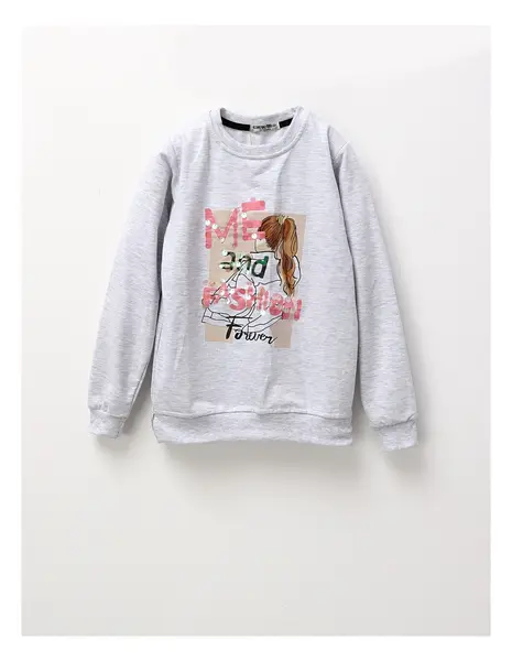 Bluza ME and FASHION fetite, gri