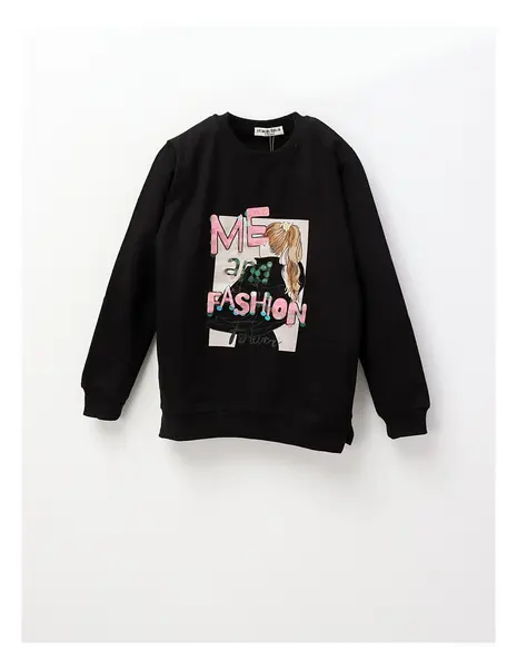 Bluza ME and FASHION fetite, negru