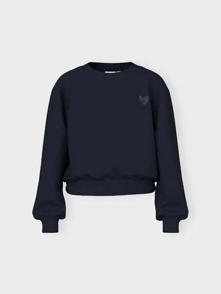 Bluza Nkfviluna Ls Short Boxy Sweat Bru O1