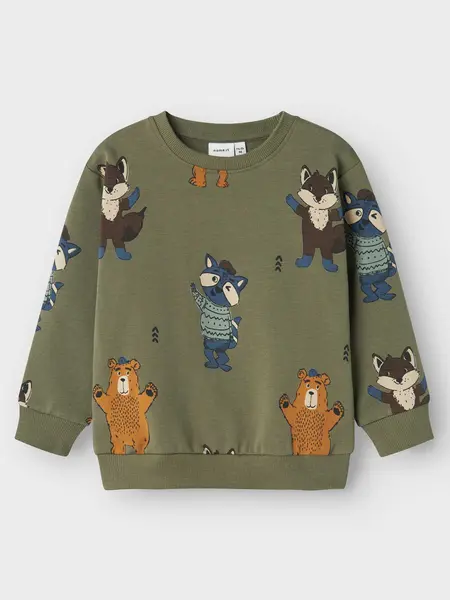 Bluza Nmmolander Nreg Light Sweat Bru