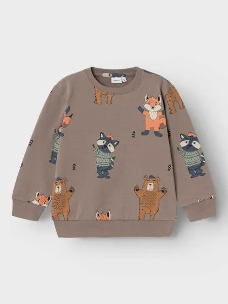 Bluza Nmmolander Nreg Light Sweat Bru