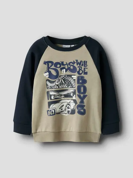 Bluza Nmmvildar Ls Sweat Box Bru
