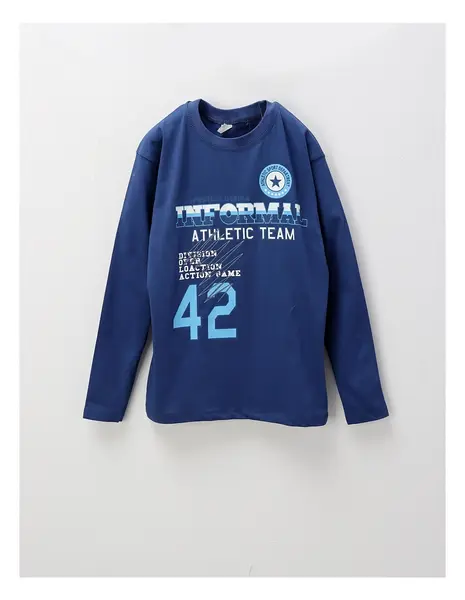 Bluza subtire Athletic Team, bleumarin