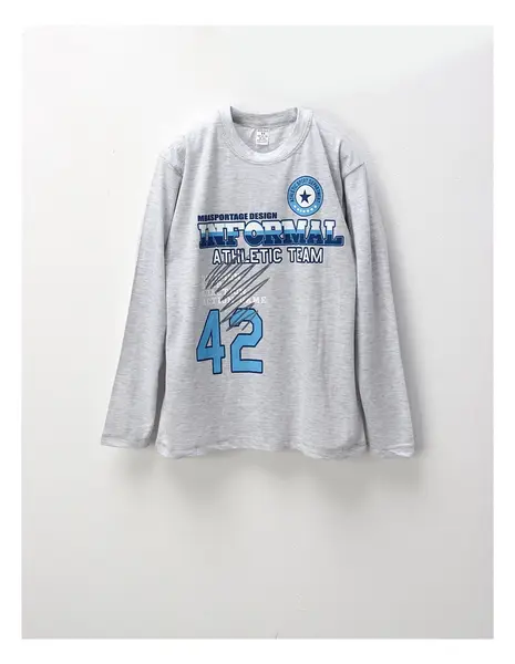 Bluza subtire Athletic Team, gri