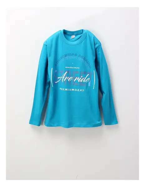 Bluza subtire Street Ride, turcoaz
